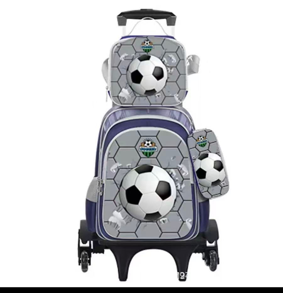 Kids 3-Piece Trolley School Bag Set VJ8078