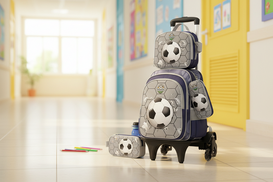 Kids 3-Piece Trolley School Bag Set VJ8078